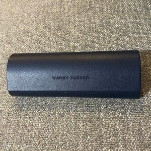 Warby Parker Blue Glasses Case With Cloth